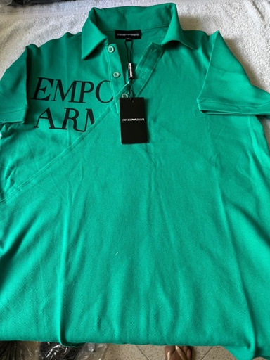 Camisa Emporio Armani Polo Colezioni Talla L Verde