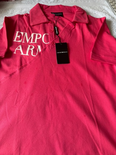 Camisa Emporio Armani Polo Colezioni Talla M Salmon 