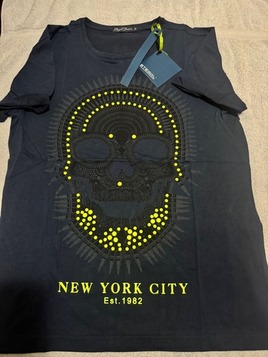 Camiseta Calabera Azul oscuro Talla M