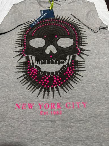 Camiseta Calabera GrisTalla XXL