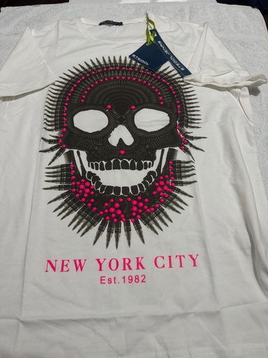 Camiseta Calabera Blanco Talla XL