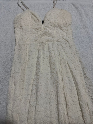 Vestido Elegante YOU Blanco Marfil Largo Talla S/M
