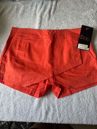 Falda Short Dama You Talla 8 Salmon