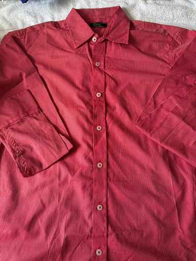 Camisa Manga Larga You Talla M Rojo Rayas