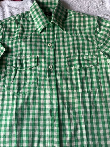 Camisa Manga Larga You Talla S Verde Cuadros