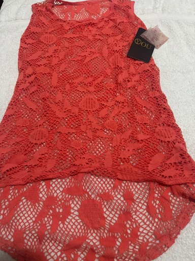 Blusa Hoja Rota Talla Única Salmon 